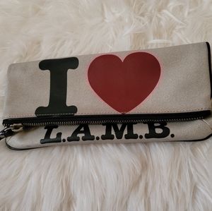 L.A.M.B. "I Love LAMB" clutch